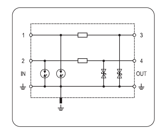 FBS RK SC 24, 24VDC 2 Pole Surge Protection Device for Unbalanced IT Systems, 5kA, LPZ 0 -2 or higher