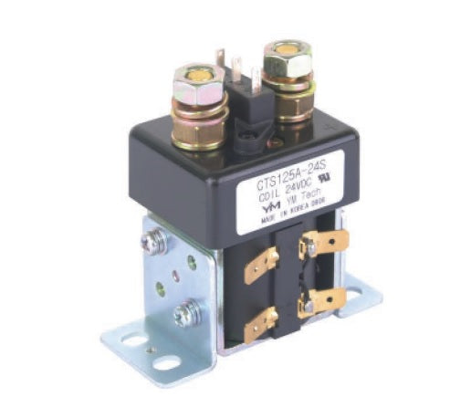 CTS125-24, Contactor SPST-NO, 125 AMP, 6-110VDC, 24VDC Coil, SPDT Auxi