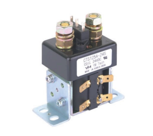 CTS125-24, Contactor SPST-NO, 125 AMP, 6-110VDC, 24VDC Coil, SPDT Auxiliary Contact