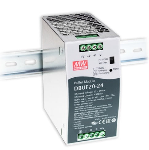DBUF20-24, Buffer Module, Din Rail Mount 24VDC 20 Amp, Can replace QUINT4-BUFFER/24DC/20 2907913 PHOENIX CONTACT Buffer module