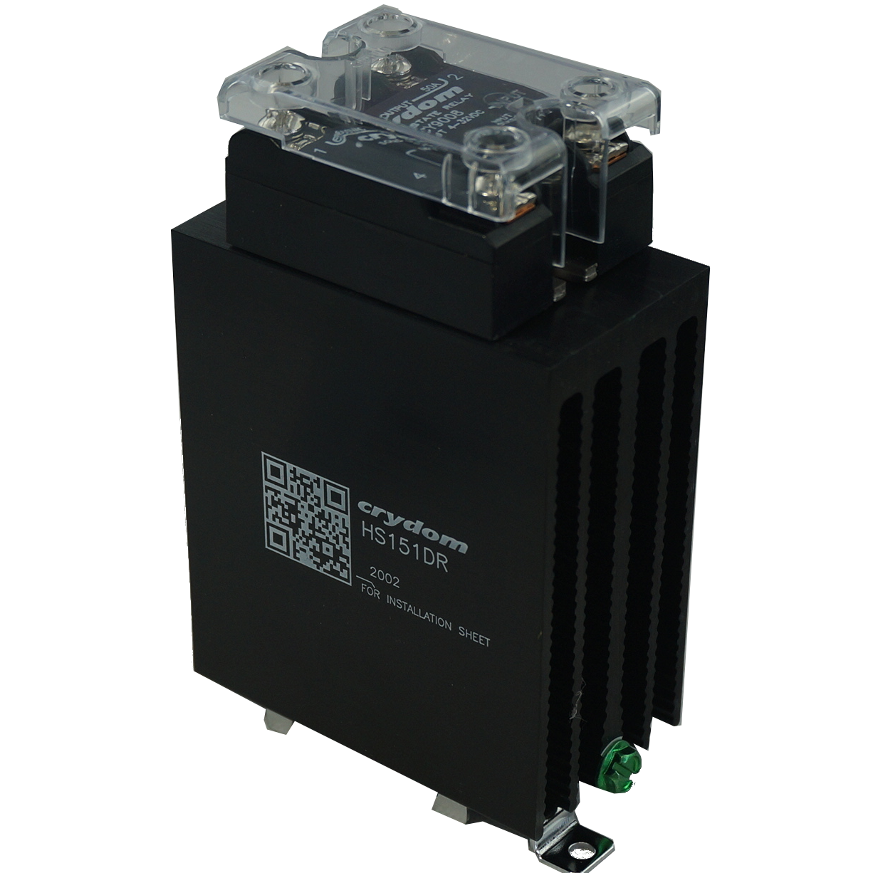 HS151DR-CY9008, Panel or Din Rail Mount Solid State Relay 3-32VDC Control Input, 48-660VAC Output, 40 Amps w/LED Indicator