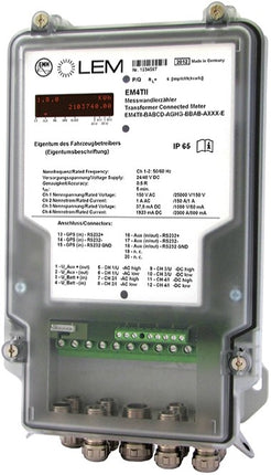 EM4TII + RS Data Interface, Class 0.5R, 4 Channel On Boad Rail Meter, RS Data Port, GPS Receiver, AC or DC Measurement via Transducers or CT's, 24-110VDC Aux supply
