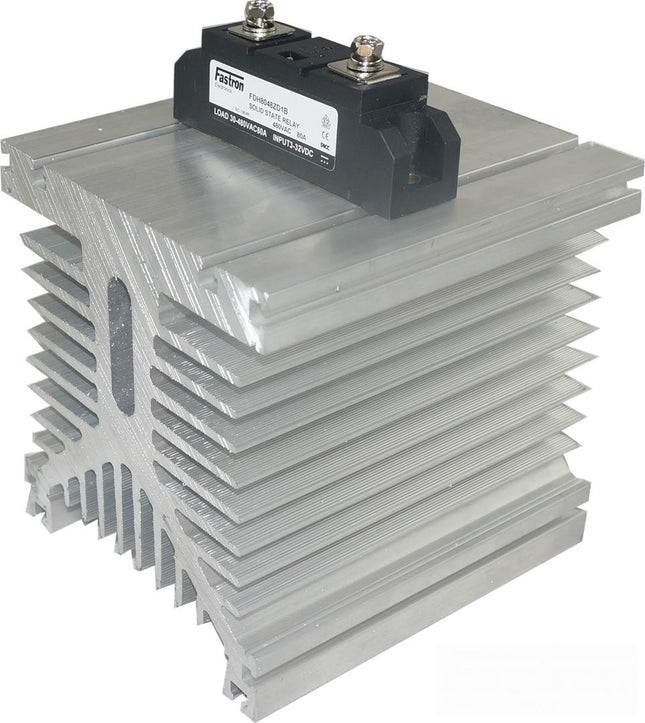 F115 Series Panel Mount Single Phase Solid State Contactors, 70-480VAC, 50-200 Amp Switching, 90-280VAC or 4-32VDC Control Contactor Style Modules-Solid State Contactor-Fastron Electronics-220 Amp Continuous-4-32VDC-Fastron Electronics Store