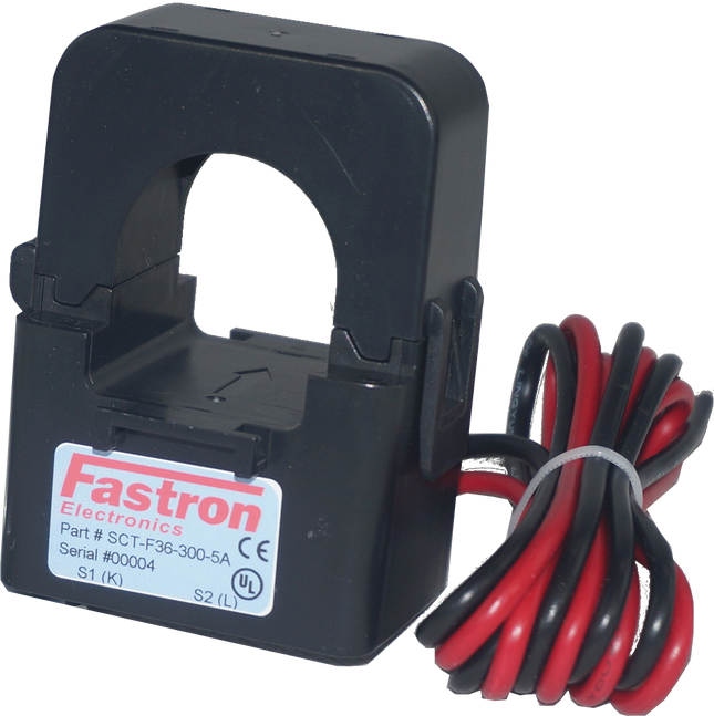 FATL500D10, AC Current Transducer, 500Amp Measurement, 36mm Split Core, 0-10V Average RMS Output, Accuracy = 1%, 500mm Cable Length