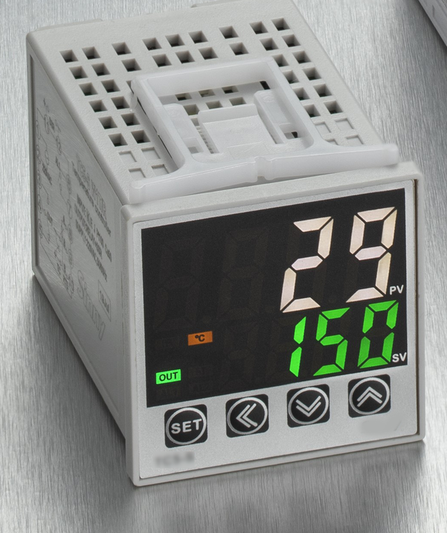 FC5-S-R-2-G-4 PID Controller, 24VDC with 2 x Relay Alarms, K,E,J,N,T,S,R,B Thermocouple, Pt100 or Cu20, Optional Linear Current/Voltage, 48x48mm,Relay Output