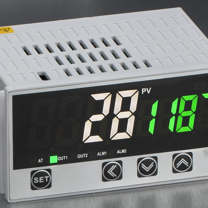 FC5-W-W-1-G-4-C PID Controller, 24VDC with 1 Alarm, RS485, K,E,J,N,T,S,R,B Thermocouple, Linear Current/Voltage and  PT100/Cu20 RTD Input, 96x48mm,12VDC Output