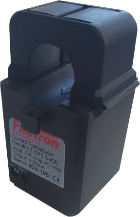 FCT-D16-5-420, AC Split Core Current Transducer, 16mm Aperture, 0-5 Amp Measurement, 4-20mA Average RMS output, 24VDC Loop Powered, Class 0.5, 50-400 Hz Operation