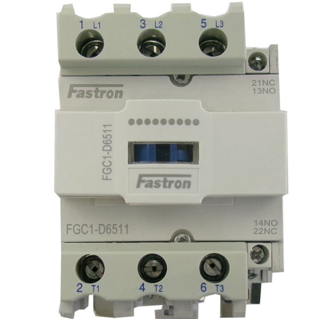 FGC1-D9511-230VAC, AC Contactor, 240VAC Control Voltage, 3 Pole 3 x NO (1NO + 1NC), Nominal Current = 95 Amps(AC-3) @ 240/400/500/690V