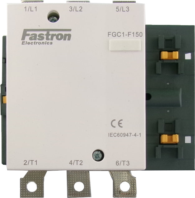 FGC1-F225-230VAC, AC Contactor, 240VAC Control Voltage, 3 Pole NO, Nominal Current = 225 Amps(AC-3) @ 240/400/500/690V