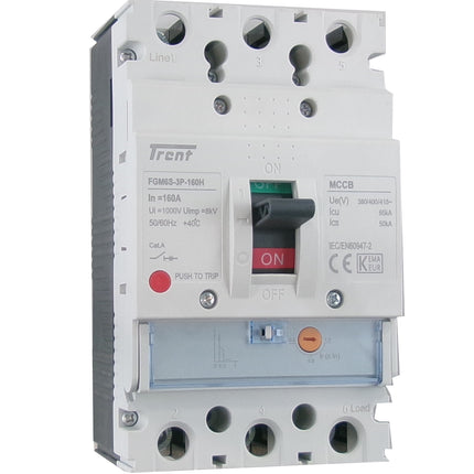 FGM6S-3P-160M 160A, 3 Pole Moulded Case Circuit Breaker (MCCB) Thermal, Adjustable Type ICS=36kA 160 Amp, 400/690VAC