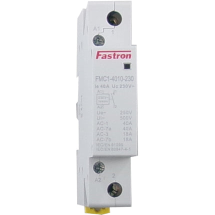 FMC1-4001-230, 1 Pole Configuration_SPST (1 x NC), Modular Contactor 250VAC 40 Amp (AC-1), 230VAC 50/60Hz Control Voltage