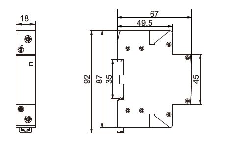 FMC1-4010-230, 1 Pole 1 x SPST NO, Modular Contactor 250VAC 40 Amp (AC-1), 230VAC 50/60Hz Control Voltage