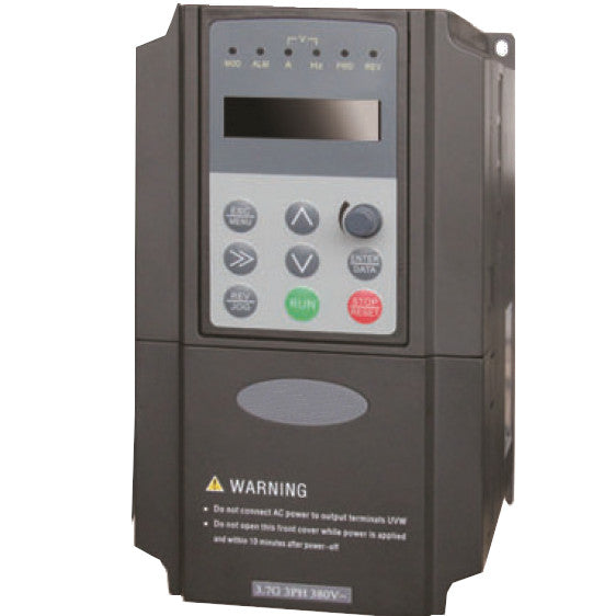 FN600-5T0037G/0055PB, 3 Phase 3 Wire, Variable Frequency Drive, 0.1 - 600 Hz, 3.7kW/5.5kW 8.5 Amp (Normal Duty)/13 Amp (Heavy Duty), 320-480VAC L-L, RS485 Comms