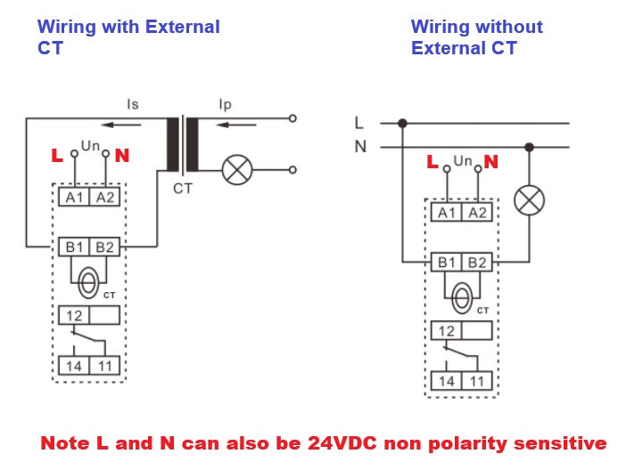 FRI8-03/8, Under/Over Current Monitoring Relay AC 0.8 - 8 A, Adjustable delay 0.5 - 10 s, 1 x CO 10 Amp, Universal 24-240VAC 24VDC Aux Supply