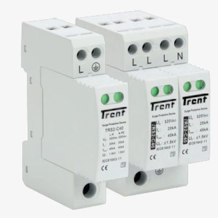 FRS2-C40/275/R 2+0, 2 Pole (L/N,PE) Un = 230VAC Type 2 (Class II) Surge Protection Device, 20/40kA, Pluggable, With Remote C/O Contacts. Uc = 275VAC