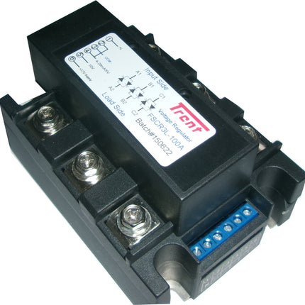 FSCR3L-100A, Three Phase Proportional Phase Control Module, 4-20mA,0-10V,1-5V,10K POT Input, 400VAC, 100 Amp Per Phase, Also referred to as 3 Phase Voltage Regulator