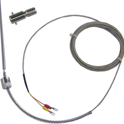 FTCK-5-120-PLAS-3000, Type K Class A Thermocouple, -20 to 480 Deg C Plastic Industry Style x 4.8mm Probe w/ 3000mm Screened Teflon/Braided SS cable, CE ANSI ROHS Approved