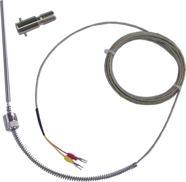 FTCK-5-120-PLAS-3000, Type K Class A Thermocouple, -20 to 480 Deg C Plastic Industry Style x 4.8mm Probe w/ 3000mm Screened Teflon/Braided SS cable, CE ANSI ROHS Approved