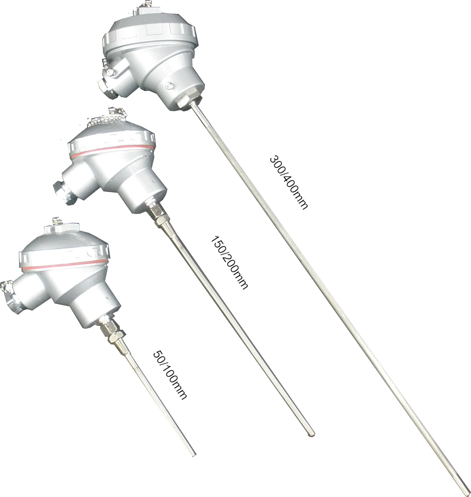 Type K Thermocouple MIMS Class A, Various Probe Lengths and Diameter w/ LARGE Terminal Head, -20 to 850 Deg C