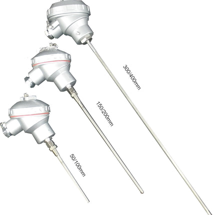 FTCK-3-300-XX-420-0-200-KNE, Type K Thermocouple MIMS Class A, 200mm Probe Length, 3mm Shaft Diameter w/ LARGE Terminal Head, -20 to 500 Deg C, KNE(wire entry:M20x1.5, probe entry: G1/2'')