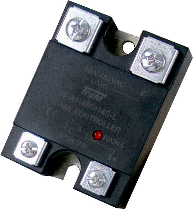 FWR480H40-L, Phase Angle Controller, for 500K - 1M External POT input control, 110-480VAC 40Amp Load, SCR Output