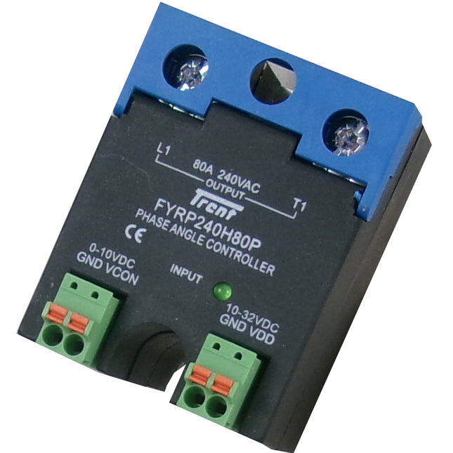 FYRP240H80P, Phase Angle Controller, 0-10V Control, 110-240VAC 80Amp Load, SCR Output
