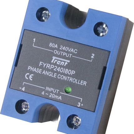 FYRP240I80P, Phase Angle Controller, 4-20mA Control, 110-240VAC 80Amp Load, SCR Output
