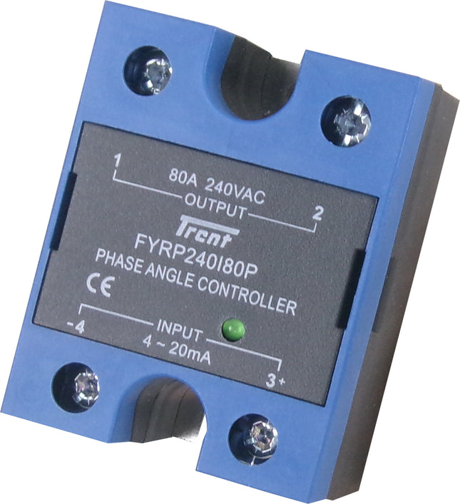 FYRP240I80P, Phase Angle Controller, 4-20mA Control, 110-240VAC 80Amp Load, SCR Output