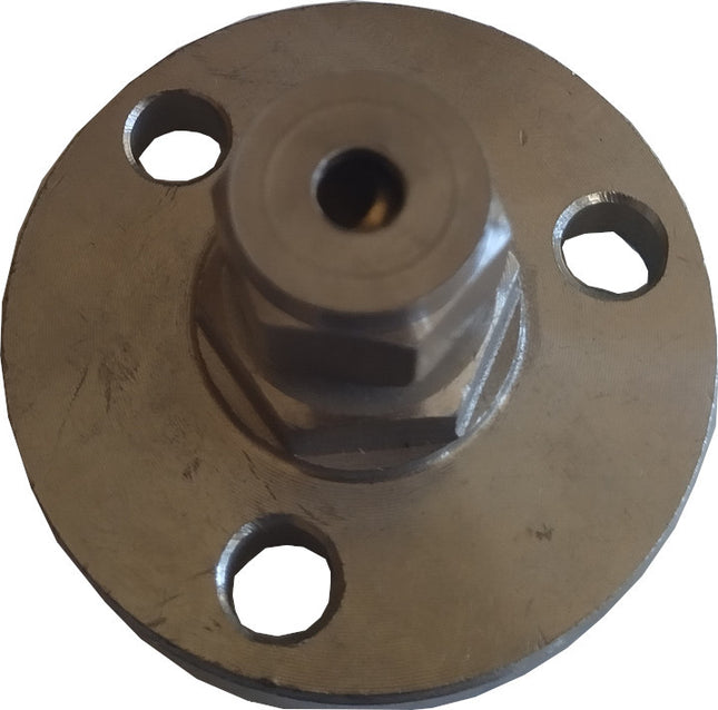 Flange for 6mm, Thermocouple or RTD, Compression Fitting, 304 SS Body with Brass Compression Ring Insert