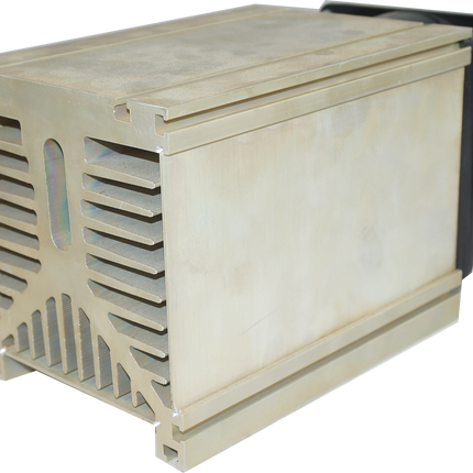 H31/150MA Heatsink, Profile 136mm x 125mm x 150mm, Milled with Gold Chromate Finish
