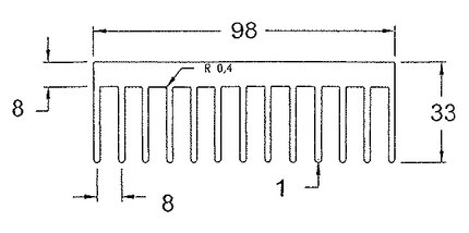 FST0096 - H1/150R with 12 x M4 Holes (Custom Drawing)