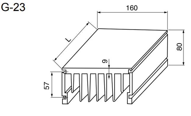 H72 Heatsink, Full Lengths or cut to order Milled or Raw Finish