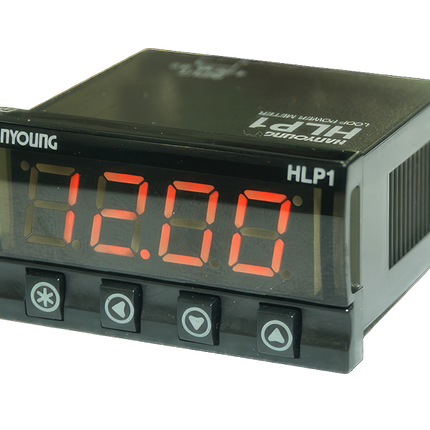 HLP1, Indicator, 48x24mm, Self Powered, 4-20mA Input, 4 Digit, -9999 to +9999 Display Range
