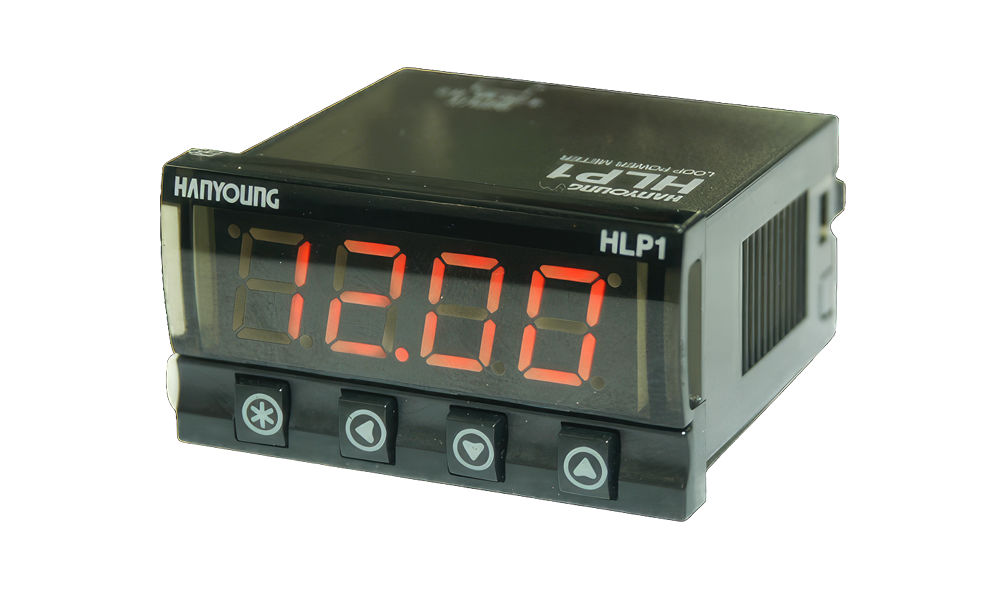 HLP1, Indicator, 48x24mm, Self Powered, 4-20mA Input, 4 Digit, -9999 to +9999 Display Range