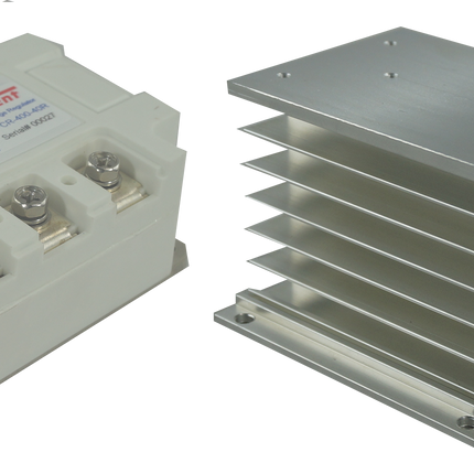 HS212F & FCR-400-40R, Three Phase, Phase Angle Controller, 4-20mA,0-10V,500K POT Input, 400VAC, 36 Amp @ 40 Deg C, Din Rail Mount