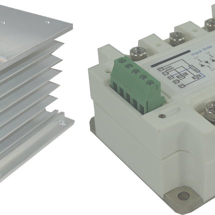 HS212F & FCR-400-40R-5, Three Phase, Phase Angle Controller, 4-20mA,0-5V,500K POT Input, 400VAC, 20 Amp @ 40 Deg C