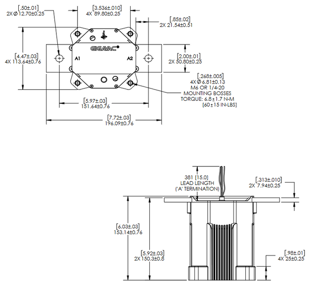 HX460CFA, Contactor SPST-NO 1000 AMP, 1500VDC, 24VDC Coil, Molex 5-pin Connector 39-01-4050, lead length 28 cm (11 in), with SPDT Auxiliary Contact 5000 Cycles, IP67, IP69