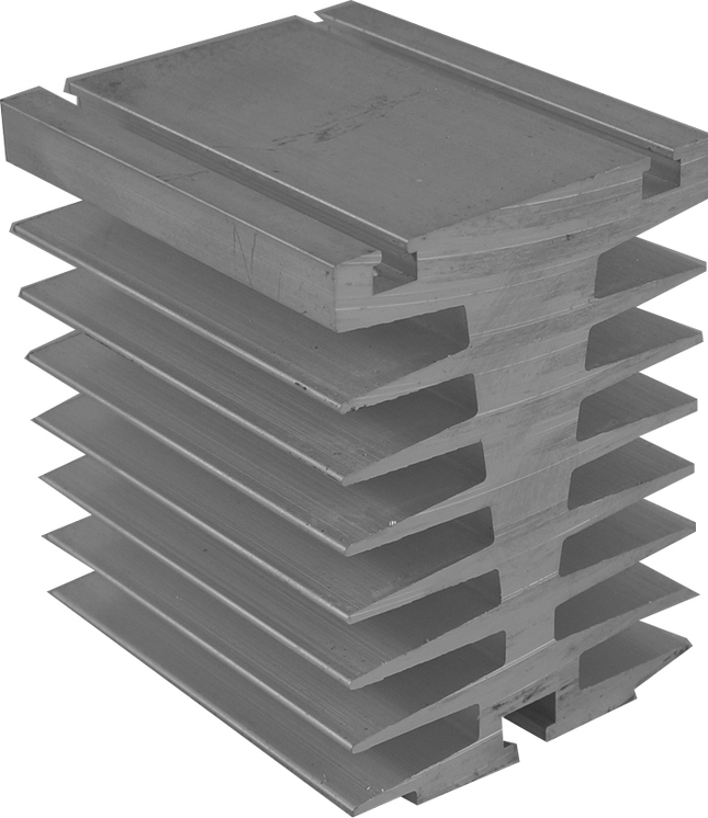 GFIN/100M-DR, GFIN Heatsink 100mm long with DIN Rail Clip 1.1 Deg C per Watt