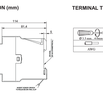 IMR122, Insulation Monitoring Relay For 0-520VAC 13.5-440Hz System with 2 Outputs (1 C/O + 1NO), Aux Supply Voltage 24-240VAC/DC. L/PE Moitoring