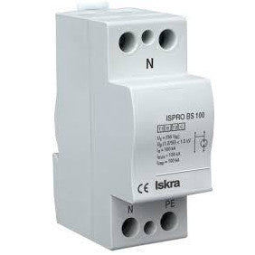 ISPRO BSR 25/440, Class I, II / Type 1,2 / B, C, Surge Protection Device (SPD) with Remote Contacts, 1 Pole 25kA,440VAC, DIN Rail Mount, L/N-PE, L-PEN, L-N, N-PE High Energy MOV and GDT