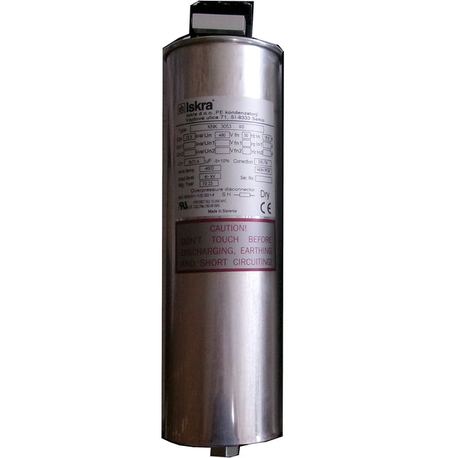 KNK3053 15.5KVAR 480V 50HZ, Power Factor Correction Capacitor, 3 Phase,&nbsp;75 x 245mmm Dry Type, 3 x 71.4uF, Possible Replacement to Frako LKT 15.5-480-DPS (70 x 225mm), or LKT 15.5-480-DP (70x265mm)