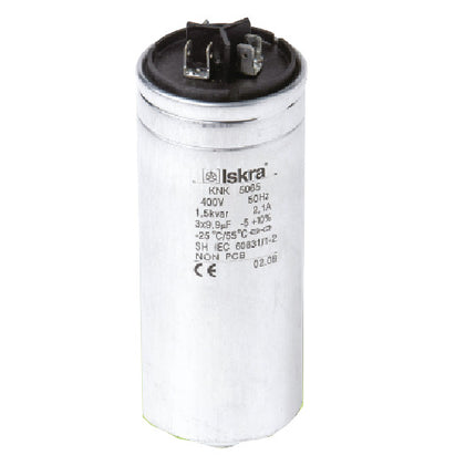 KNK5065 2.5KVAR 525V 50HZ ND, Power Factor Correction Capacitor, 3 Phase, Oil Filled, 3 x 9.6uF, Includes Discharge Resistor