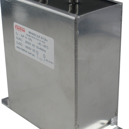 MIH800 2uF 8/12kv, Snubber/Filter Capacitor 195 x 80 x 210mm 8kVDC, 2.6kVAC 2uF, Railway Grade, Replaces ABB MIH800-2, LeClanche PPM 800-2.0 r (K)