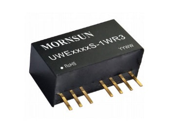 UWE1212S-3WR3, 3W isolated DC-DC converter in SIP package Ultra-wide input and regulated single/dual output