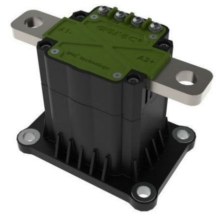 MX46CDB, Contactor SPST-NO, 600+ AMP, 12-48VDC, 24VDC Coil, M4 Coil Screw, SPST-NO Auxiliary Contact, IP67, IP69K