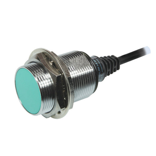 UP30RM-10NA-C, Inductive Proximity Sensor M30 Cylindrical Shielded, 10mm Sensing Distance (0-8mm Set), 12-24VDC NPN Output, Normally Open NO, Connector Type
