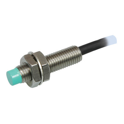 UP8RD-2NA, Inductive Proximity Sensor M8 Cylindrical Unshielded, 2mm Sensing Distance (0-1.6mm Set), 12-24VDC NPN Output, Normally Open NO, Cable Type