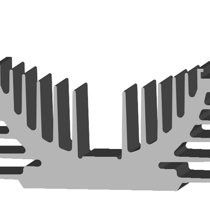 P10/150M, P10 Heatsink, 150mm Long, Milled Finish
