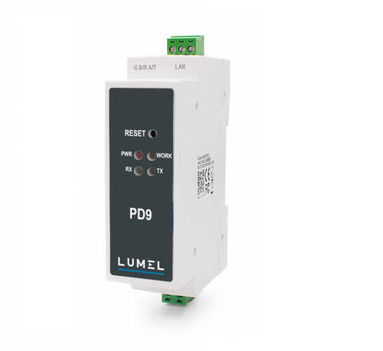 PD9, Communication Converter RS485 Modbus RTU to Modbus TCP, 5-36VDC Supply