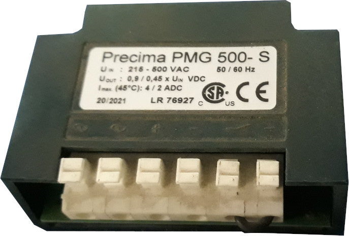 PMG500-S, Single Phase Diode Rectifier Bridge, Switchable, 2 Amp 450VDC Output, 500VAC, Uin max 500VAC rms